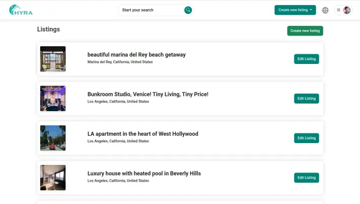 Vacation Rental clone app